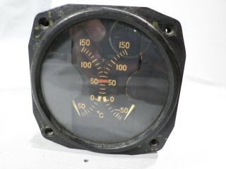 Wwii Era Us Army Air Force Corps Airplane Temperature Gauge