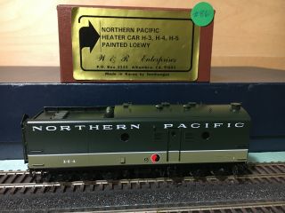 W &r Enterprises Northern Pacific Heater Car H - 4 Loewy Factory Paint Rare Brass