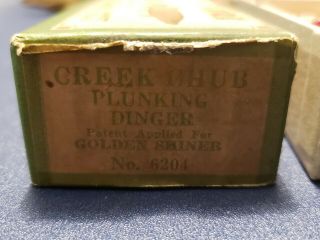 Near Plunking Dinger - Golden Shiner in correct end labeled box 6204 5