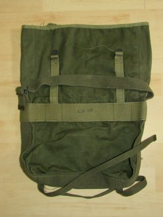 Vintage Green Military Messenger Bag Canvas Us Marine Corps Supply Department
