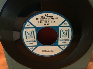 The Beatles: Do You Want To Know A Secret,  Vee Jay Records,  Promo,  Oop 45 Rare