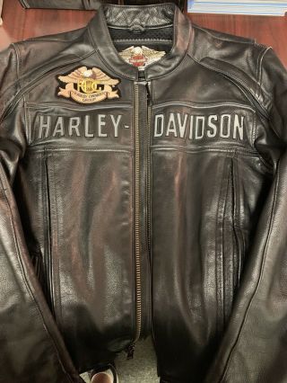 Harley Davidson Mens Black Leather Jacket And Women’s Jacket.  2 Total