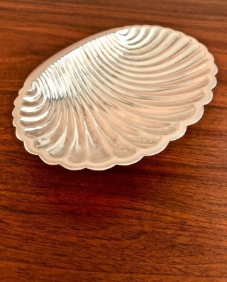Tane Orfebres Hand Wrought Sterling Silver Shell Shaped Bowl No Monogram 158g