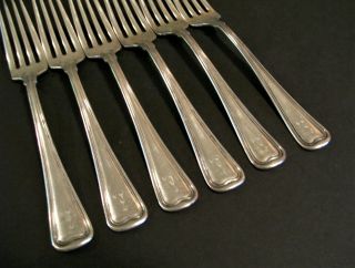 Set of 6 Gorham Old French Sterling Silver Dinner Forks 8.  9 OZT Not Scrap 3