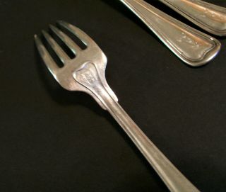 Set of 6 Gorham Old French Sterling Silver Dinner Forks 8.  9 OZT Not Scrap 6
