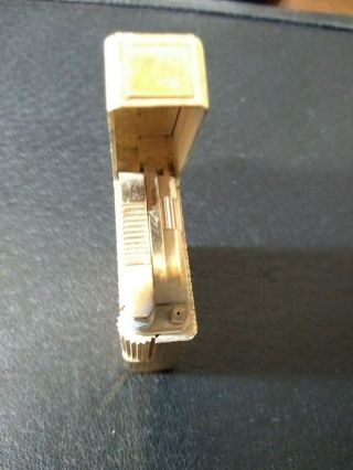 VINTAGE S.  T.  DUPONT de PARIS FRANCE SMALL GOLD PLATED CIGARETTE LIGHTER 7