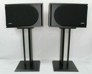 Vtg 1992 Bose 4.  2 Series Ii Direct/reflecting Speakers With Column Stand