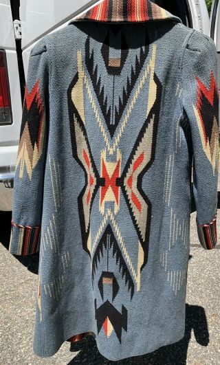 Vintage Ganscraft Chimayo Native American Blanket Coat 2