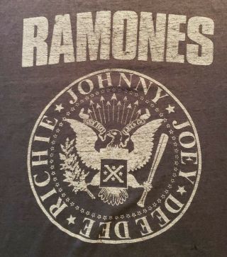 Vintage Ramones T Shirt 1986 Rare Presidential Seal X Logo W Richie Punk Rock