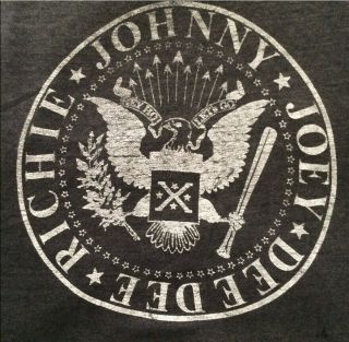 vintage RAMONES t shirt 1986 RARE presidential seal X logo w Richie punk rock 4