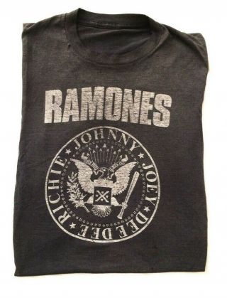 vintage RAMONES t shirt 1986 RARE presidential seal X logo w Richie punk rock 5