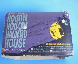 Marx Hootin Hollow Haunted House Vintage Boxed Toy 12