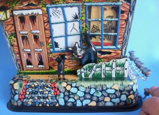 Marx Hootin Hollow Haunted House Vintage Boxed Toy 3