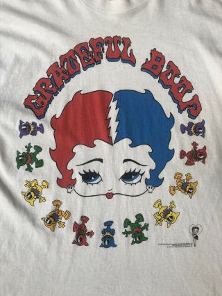 Grateful Boop Vintage Shirt 1994 Large Rare Grateful Dead Betty Boop