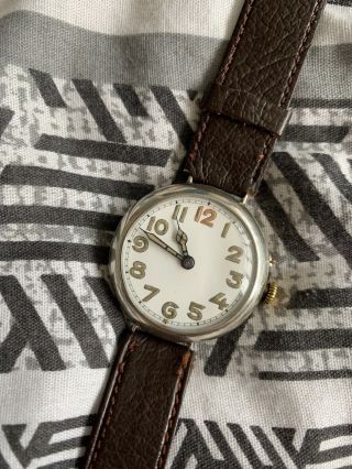 Vintage Trench Military Large Watch 38mm 1917 Perfectly