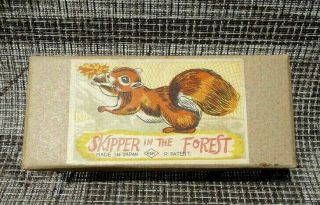Ksk Japan Skipper In The Forest Tin Wind - Up Toy - Box Only -
