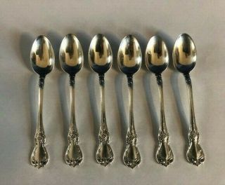Towle Sterling Old Master Demitasse Spoons Set Of 6 Vintage