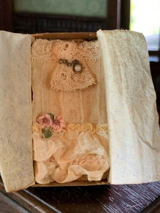 Artisan Miniature Dollhouse Vintage Susan Harmon Victorian Lace Silk Camisole 5