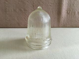 Vintage Chris Craft Stern Light Glass Beehive Globe Lens Threaded Boat Lighting