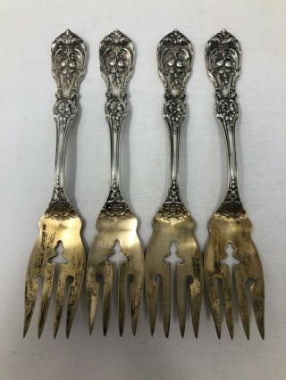 Reed & Barton Francis I Sterling Silver Set Of 4 Salad Forks Gw 6 1/8  S " Mono