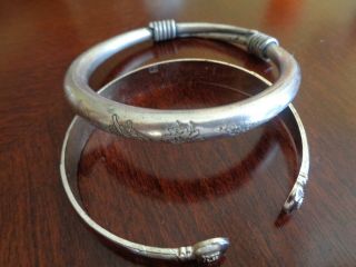Tibet 3 Lady ' s bracelet stamped patina. 5