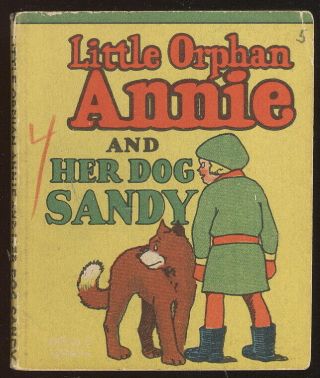 1934 Miniature Book,  Little Orphan Annie And Her Dog Sandy