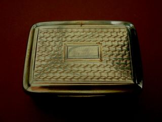 Solid Sterling Silver George Iv Hallmarked Birmingham Date 1824 Vinaigrette Case