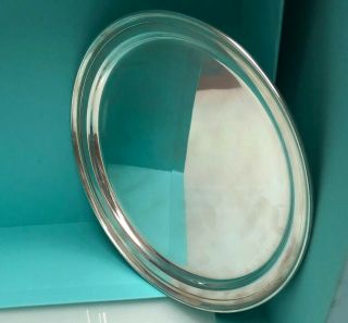 AUTHENTIC VINTAGE TIFFANY & Co STERLING SILVER ROUND TRAY/PLATTER/CHARGER/PLATE 4