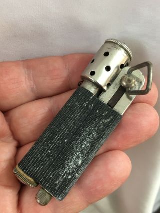 Vintage KASCHIE K8 Pocket Lighter With Key Turned Flint Wheel 3