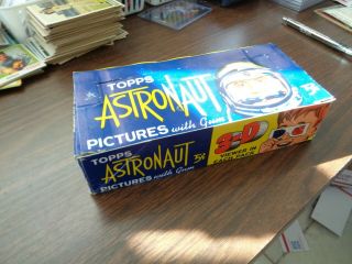 1963 Topps Astronaut Empty 3 D Wax Box Rare