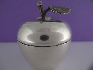 Sterling Tiffany & Co Small Trinket Box Figural Apple Shape London