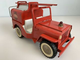 Rare 1960s Vintage Tonka No 425 Jeep Pumper Fire Truck