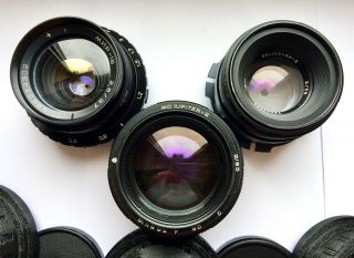 Vintage Set 37,  58,  85mm Lenses Arri Pl - mount Arriflex Alexa Ursa Red One 35mm Exc 3