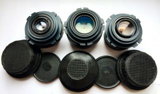Vintage Set 37,  58,  85mm Lenses Arri Pl - mount Arriflex Alexa Ursa Red One 35mm Exc 4