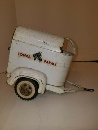 Vintage Tonka Farms horse trailer 2