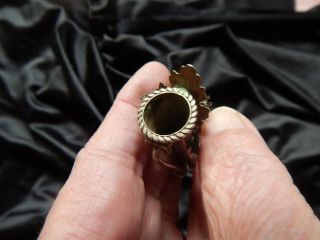 MAGNIFICENT ANTIQUE VICTORIAN FLOWER VASE PIN BROOCH Silver and Gold 6