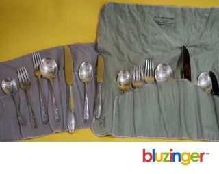 Towle Sterling Silver Awakening Flatware (2) 7 - Piece Place Settings