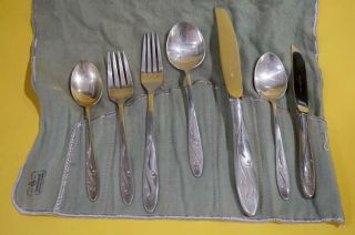 TOWLE Sterling Silver AWAKENING Flatware (2) 7 - Piece Place Settings 5