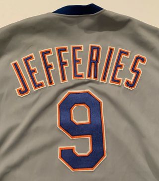 1990 Greg Jefferies York Mets Game Worn Signed Baseball Jersey Vintage 3