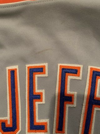 1990 Greg Jefferies York Mets Game Worn Signed Baseball Jersey Vintage 4