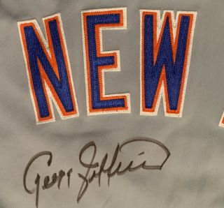 1990 Greg Jefferies York Mets Game Worn Signed Baseball Jersey Vintage 6