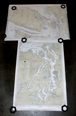 Noaa Strait Of Juan De Fuca & Strait Of Georgia & Puget Sound Nautical Charts