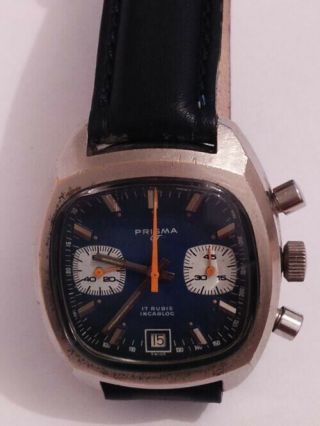Vintage Chronograph Valjoux 7734 Date Mechanical Watch