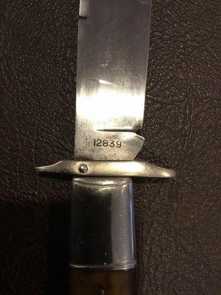 RARE CATTARAUGUS “KING OF THE WOODS” 12839 COKE BOTTLE KNIFE WITH FOLDING GUARD 4