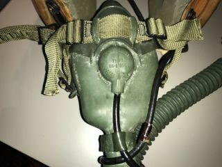 Vintage USAF Flight Helmet with MS2201 Oxygen Mask 11