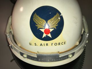 Vintage USAF Flight Helmet with MS2201 Oxygen Mask 4