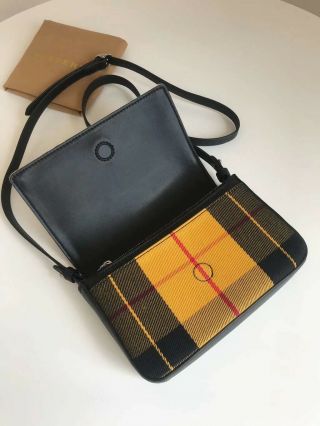 Auth Burberry Vintage Check and Leather Wallet with Detachable Strap, 8