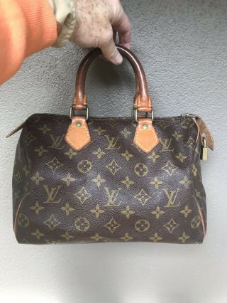 Authentic Vintage Louis Vuitton Handbag W Lock Paris