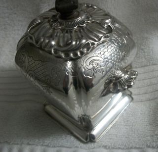 Dutch Silver Mid 19th Century (1843) Tea Caddy