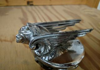 1929 CHEVROLET HOOD ORNAMENT RADIATOR CAP WINGED SPHINX FLYING VINTAGE 5